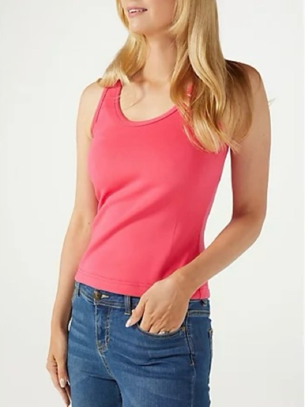 NWT Badgley Mischka Women’s Hot Pink Active Athleisure Tank Top. Size M.